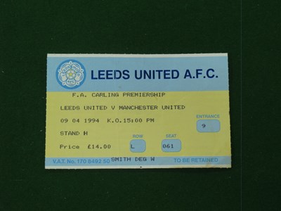 Lot 152 - Ticket - 1993-4 Manchester United Champions,...