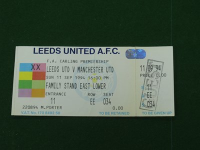 Lot 153 - Ticket - 1994-5 Manchester United away at...