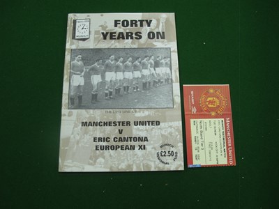 Lot 480 - 1998 Munich Memorial Match, Manchester United...