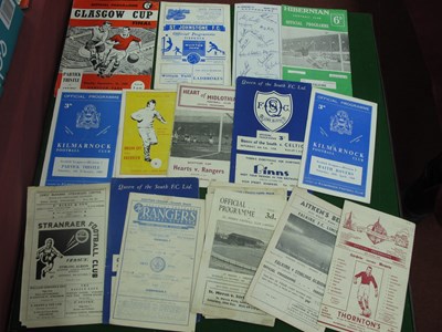 Lot 392 - Scottish Programmes - 1950-1 Airdrie v. Hearts,...