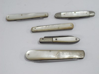 Lot 1233 - Clements Fruit Knife, together with four...