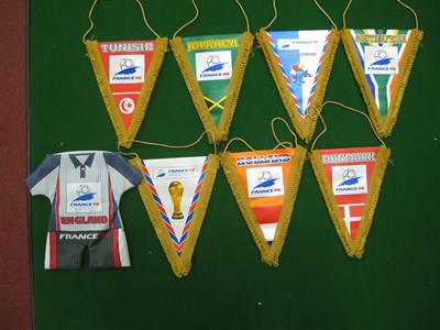 Lot 181 - World Cup Pennants from France 98, varying...