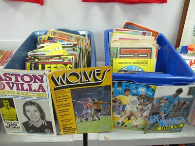 Lot 31 - Leeds United Programmes, 1960s, 70s & 80s Home...