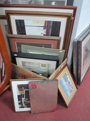 Lot 1411 - Quantity of framed prints and poster,...
