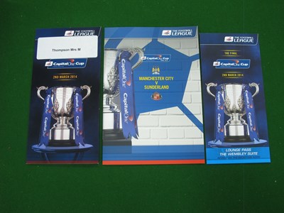 Lot 340 - 2004 League Cup Final Manchester City v....