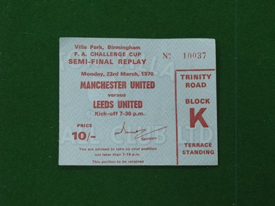 Lot 149 - 1970 F.A. Cup Semi Final Replay Ticket,...