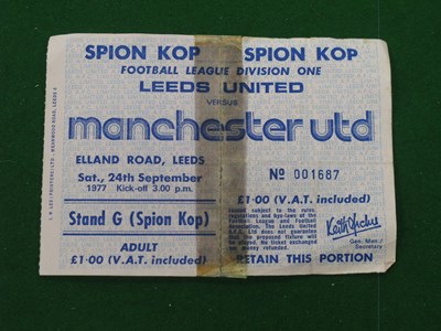 Lot 147 - 1977-8 Leeds United v. Manchester United...