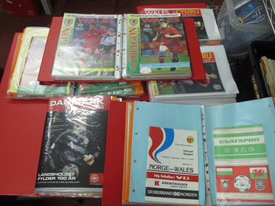 Lot 104 - Wales Programmes, usually homes, 1952 away at...