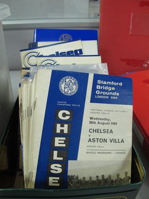 Lot 247 - Chelsea Programmes, 1961-2, 62-3, 63-4, 64-5,...