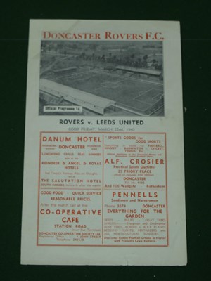 Lot 167 - 1939-40 Doncaster Rovers v. Leeds United...