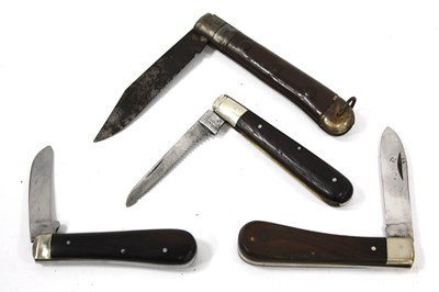 Lot 1368 - Lockwood Brothers Single Blade Knife, nickel...