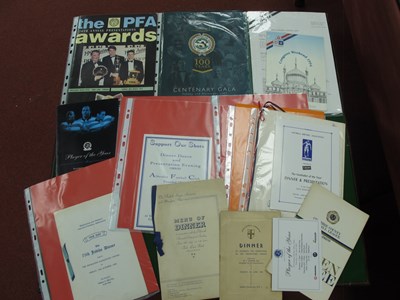 Lot 198 - Football Menus - 1936 London Combination, 1937...