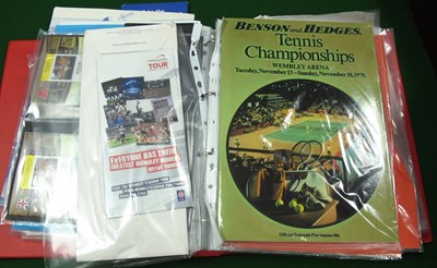 Lot 95 - Wembley Stadium Folder of Programmes, Guides,...