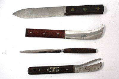 Lot 1375 - William Temporal Ltd Leather Work Knife, 18cm...