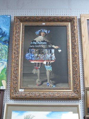 Lot 1386 - Jungle, a contemporary print on canvas...