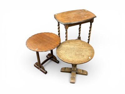 Lot 1461 - Oak Coffee Table, with a circular top, on...