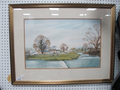 Lot 1414 - John Rudkin (1947-), watercolour painting "The...