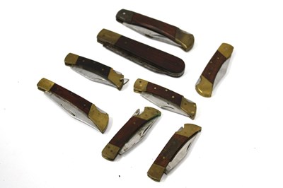 Lot 1360 - Collection Of Seven Lock Knives, together with...
