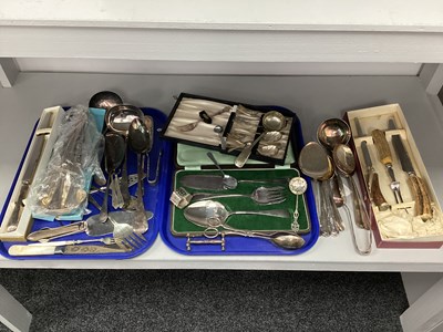 Lot 191 - A Collection of Assorted Flat Ware, including...