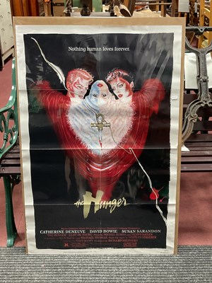 Lot 1108A - Poster 'The Hunger' starring David Bowie,...