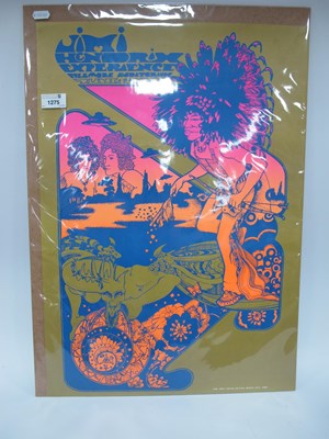 Lot 1275 - Psychedelic Poster Jimi Hendrix Experience,...