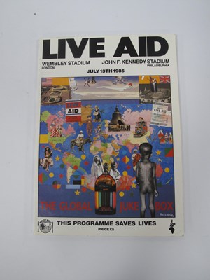 Lot 1333 - Live Aid Programme, July 13th, 1985.