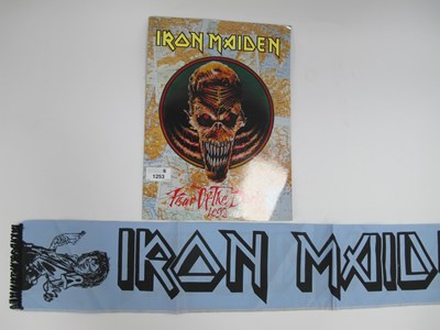 Lot 1253 - Iron Maiden Silk Style Scarf and Fear of The...