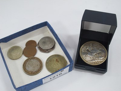 Lot 1210 - 1892 Victorian silver crown with 2006 Brunel...