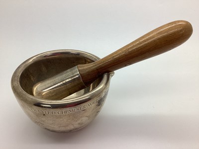 Lot 1 - Jack Spencer; A Hallmarked Silver Pestle and...