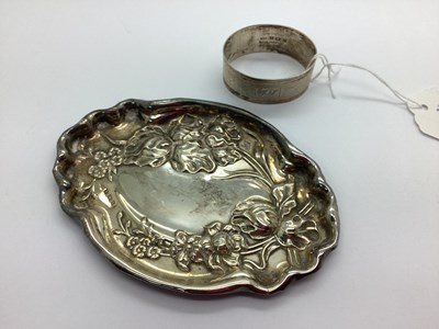 Lot 12 - A Decorative Hallmarked Silver Trinket Dish,...