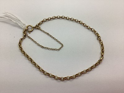 Lot 67 - A 9ct Gold Belcher Link Chain Bracelet, to...