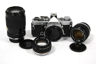 Lot 1049 - Olympus OM-1 MD 35mm SLR Film Camera Body...