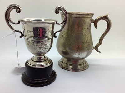 Lot 2 - A Hallmarked Silver Twin Handled Trophy Cup,...
