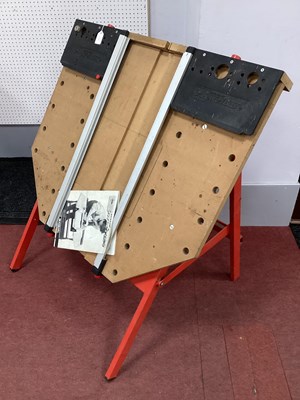 Lot 1259 - A Dunlop Powerbase folding workbench with...