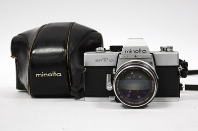 Lot 1020 - Minolta SRT101 35mm SLR Film Camera, with...
