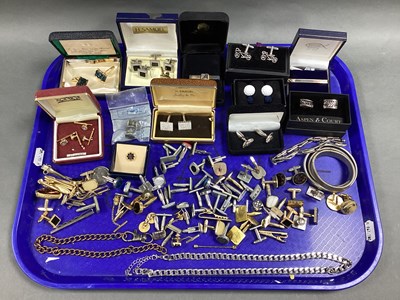 Lot 244 - A Collection of Assorted Cufflinks and Other...