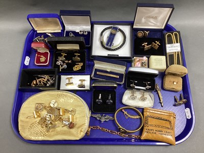 Lot 272 - A Collection of Assorted Cufflinks and Other...