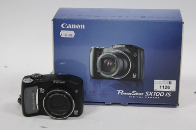 Lot 1126 - Canon PowerShot SX100 IS Digital Compact...