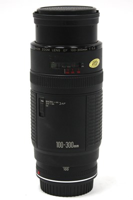 Lot 1150 - Canon EF 100-300mm f/5.6 Lens, front and back...