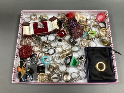 Lot 178 - A Collection of Assorted Modern Costume Rings,...