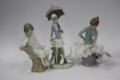 Lot 1322 - Lladro Ballerina, 20.5cm high, girl...
