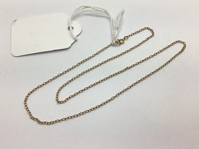 Lot 69 - A 9ct Gold Fine Trace Link Chain, overall...