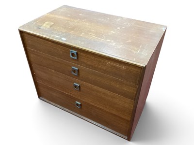 Lot 1590 - G Plan Teak Form 5 Chest of four Graduated...