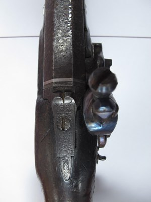 Lot 790 - 19th Century Flintlock pistol with octagonal...