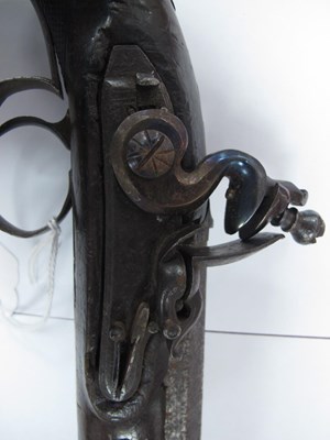 Lot 790 - 19th Century Flintlock pistol with octagonal...