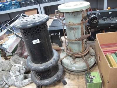 Lot 1228 - Two vintage paraffin heaters, including a...