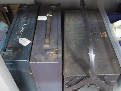 Lot 1200 - Three Talco blue steel toolboxes, including a...