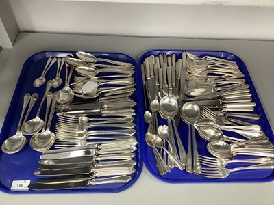 Lot 196 - EPNS Part Canteen, including fish knives and...