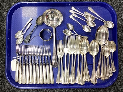 Lot 283 - Hallmarked Silver Handled Forks, Art Nouveau...
