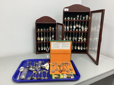 Lot 191 - A Collection of Assorted Souvenir Teaspoons,...